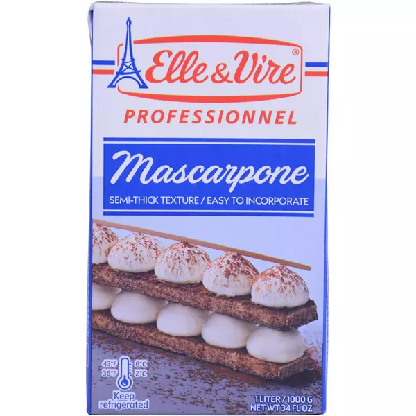 Elle & Vire Mascorpone Cheese 6 x Bag (1 لتر)